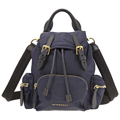 burberry small crossbody rucksack in nylon- ink blue|BURBERRY Nylon Small Crossbody Rucksack Backpack Ink .